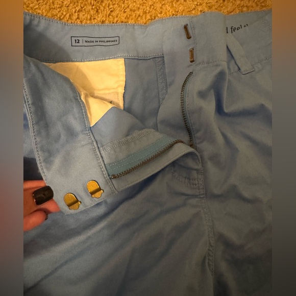 Vineyard Vines Sky Blue Athletic Shorts with Stripe - Picture 3 of 4